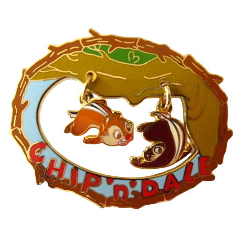 Japan Chip and Dale Swinging from a Branch Autumn Dangle