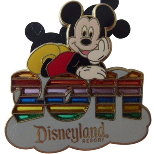 DLR - Mickey Mouse - Dated 2011 - Stained Glass Rainbow