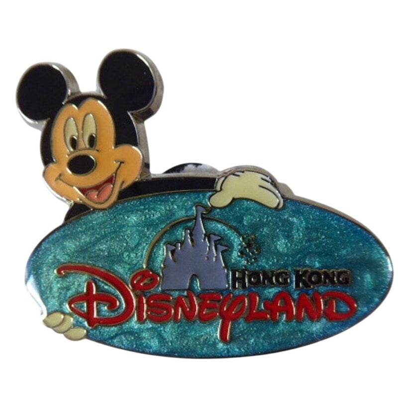 HKDL Mickey - Blue Logo - 2014 - Hong Kong Disneyland