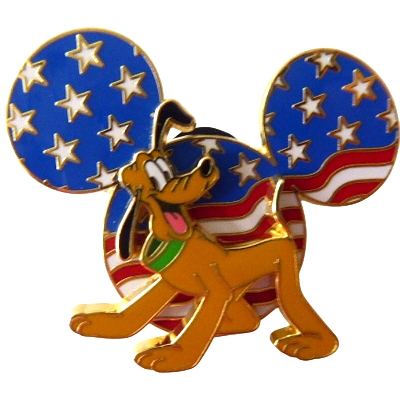 DLR - Pluto Patriotic Mickey Head Icon Cast Exclusive