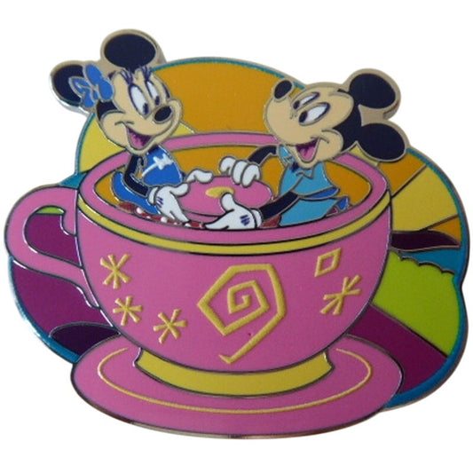 Mickey and Minnie Riding in a Teacup Car Best Day Ever
