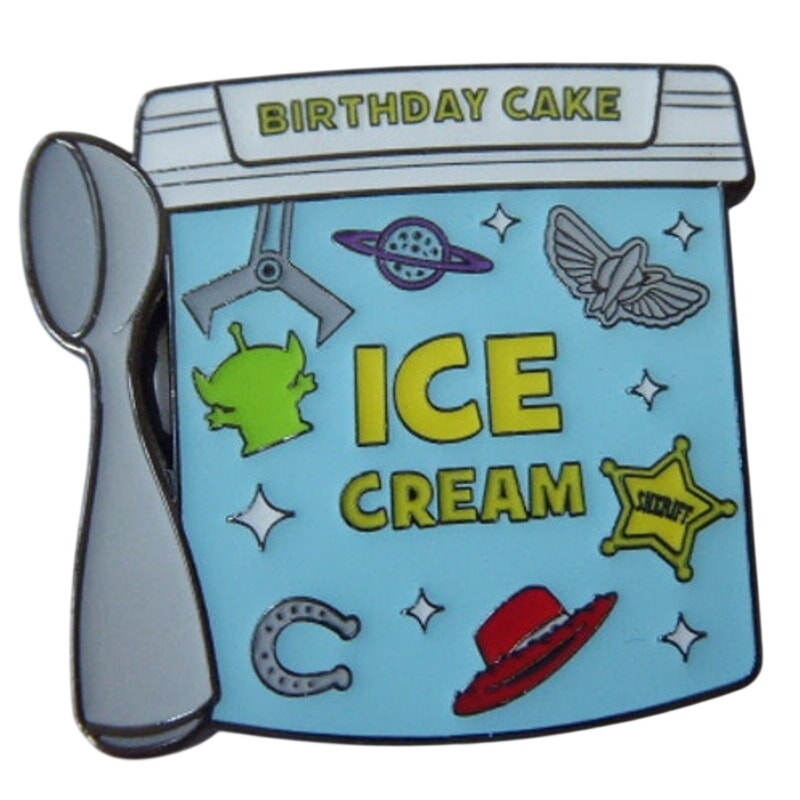 Disney Trading Pin 182857 LFLY Toy Story Birthday Cake Ice Cream Tubs and Scoops