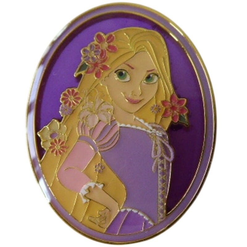LFLY Rapunzel Princess Floral Portraits Stained Glass