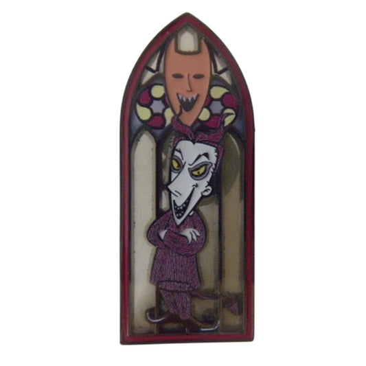 Lock Nightmare Before Christmas Stained Glass Window