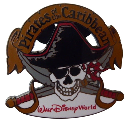 WDW Pirates of the Caribbean Skull with Crossed Swords