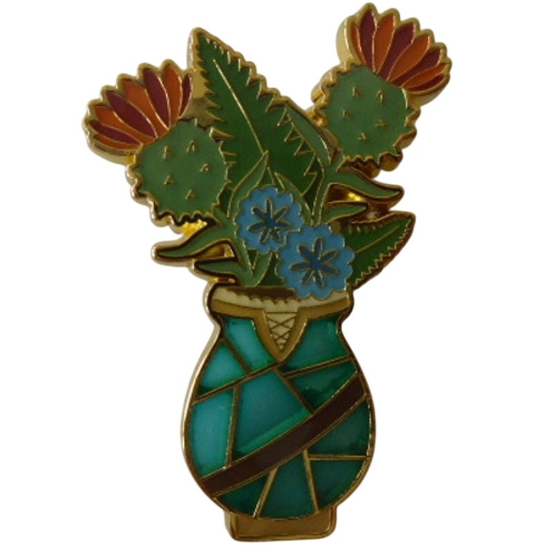 LFLY Merida Princess Flower Vase Mystery Stained Glass