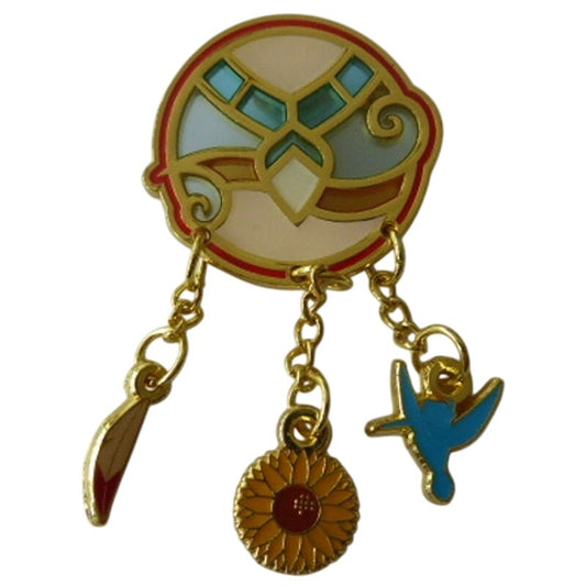 Princess Stained Glass Dangling Charms - Pocahontas