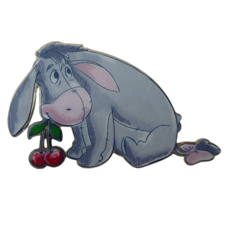 DLP Eeyore Holding Cherries in Mouth Pooh Watercolor