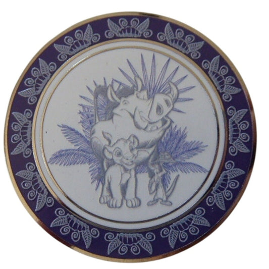 MII Pumbaa and Timon Lion King Porcelain Plate Mystery