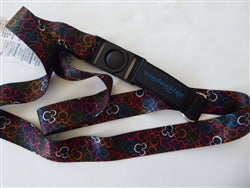 Disney Trading Pin  Colorful Mickey Mouse Ears Icons on Black