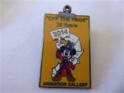 Disney Trading Pin 100096 WDW Animation Gallery 2014 - 'Off The Page - 25 Years'