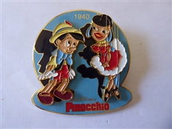 Disney Trading Pins 10710     M&P - Pinocchio & Puppet - Pinocchio 1940 - History of Art 2002