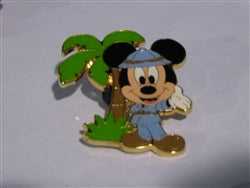 Disney Trading Pin 113111 TDS - Arabian Coast Games - Winter 2015 Palm Trees - Mickey Mouse