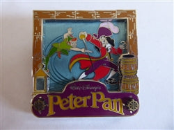 Disney Trading Pin 113187 December 2015 Park Pack - Peter Pan and Captain Hook Variation 2