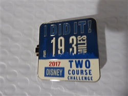 Disney Trading Pin 125264 WDW – runDisney Wine & Dine Half Marathon Weekend 2017 - Two Course Challenge - I Did It!