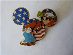 Disney Trading Pin  12620 DLR Cast Member - Patriotic Mickey Head (Goofy)