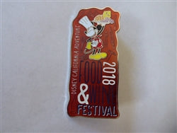 Disney Trading Pin 127505 DCA Food & Wine Festival 2018