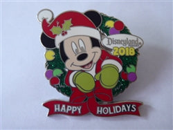 Disney Trading Pin   132086 DLR - Cast Exclusive - Happy Holidays Disneyland 2018