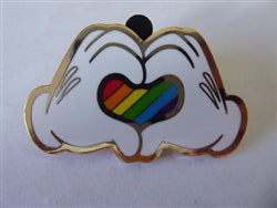 Disney Trading Pin 133379 DLP - Heart Hands Rainbow