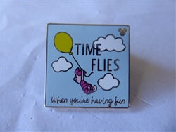 Disney Trading Pin 134123 DLR - Hidden Mickey 2019 - Pooh Quotes - Time Flies