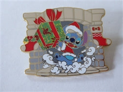 Disney Trading Pin  137216    DLP - Stitch - Lilo and Stitch - 2019 Christmas Time Event - Fireplace, present