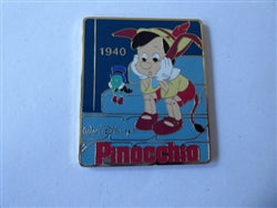 Disney Trading Pin 13893     Japan - Pinocchio and Jiminy Cricket - Pinocchio 1940 - History of Art 2002