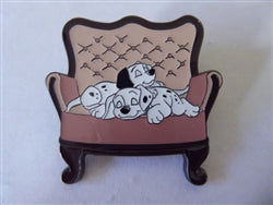 Disney Trading Pin  142980 Loungefly – Chair Pet Mystery – Dalmatian Pups