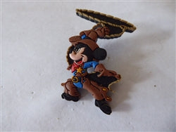 Disney Trading Pin 1440 Rubber Cowboy Mickey w/Rope