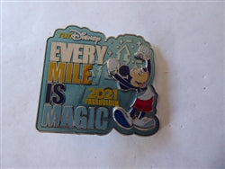 Disney Trading Pin 146771     WDW - Mickey - runDisney 2021 - Passholder - Every Mile is Magic