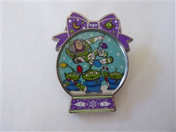 Disney Trading Pins 152513    Buzzd Lightyear and Aliens - Holiday - Gift Card - Snow Globe
