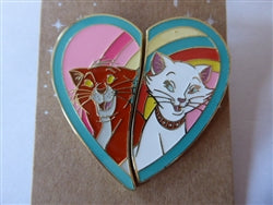Disney Trading Pin  153972 Uncas - Duchess and OMalley - Heart - Aristocats - Set