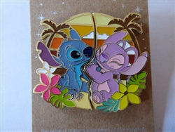 Disney Trading Pin   153980 Uncas - Stitch and Angel - Sunset - Set