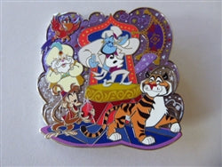 Disney Trading Pin 154733    Genie, Sultan, Abu, Rajah and Iago - Supporting Cast - Aladdin
