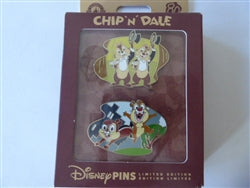 Disney Trading Pins 154779    Chip and Dale - Then and Now - 80th Anniversary - Set