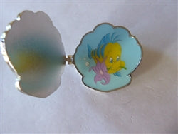 Disney Trading Pin 155695     Loungefly - Flounder - Little Mermaid Hinged Shell - Mystery