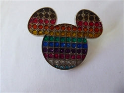 Disney Trading Pin 155722     Rainbow - Jeweled - Mickey Head