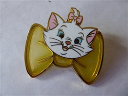 Disney Trading Pin  155768     HKDL - Marie - Stained Glass Bow - Yellow - Game Prize