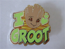Disney Trading Pin 156039     DLP - Groot - I Love Groot Message