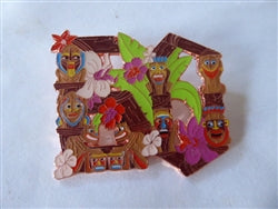 Disney Trading Pin 156329     DL - Tiki Singers and Drummers- Enchanted Tiki Room - 60th Anniversary