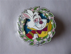 Disney Trading Pin 156930     DSSH - White Rabbit - Alice in Wonderland - Spring Wreath