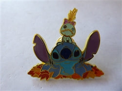 Disney Trading Pins 159060     Loungefly - Stitch and Scrump Laying in Leaves - Stitch Fall - Lilo and Stitch - Mystery