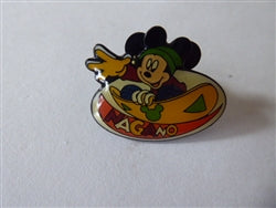 Disney Trading Pin 15985    Disney on Tour - Mickey Mouse - Snowboarding - Nagano - Yellow