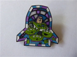 Disney Trading Pin 160034     Loungefly - Buzz and Little Green Men - Chaser - Toy Story - Pixar Stained Glass - Mystery