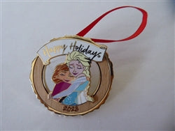 Disney Trading Pin 160085     Anna and Elsa - Frozen - Happy Holidays - Ornament