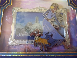 Disney Trading Pin  160439     Asha, Valentino and Star - Wish - Jumbo - Silver Frame