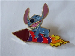 Disney Trading Pin 160863     Pink a la Mode - Stitch Riding a Rocket