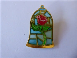 Disney Trading Pin  161160     Loungefly - Rose Jar - Beauty and the Beast - Mosaic - Stained Glass