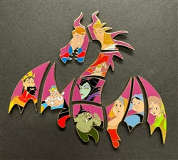 Disney Trading Pins 161672    Maleficent Dragon Puzzle - Sleeping Beauty - 65th Anniversary - Collection - Complete