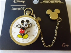 Disney Trading Pin 162348     Loungefly - Mickey - Pocket Watch - Hands Move - Chain