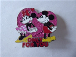 Disney Trading Pin 162838     DLP - Mickey and Minnie - Only For You - Valentine's Day